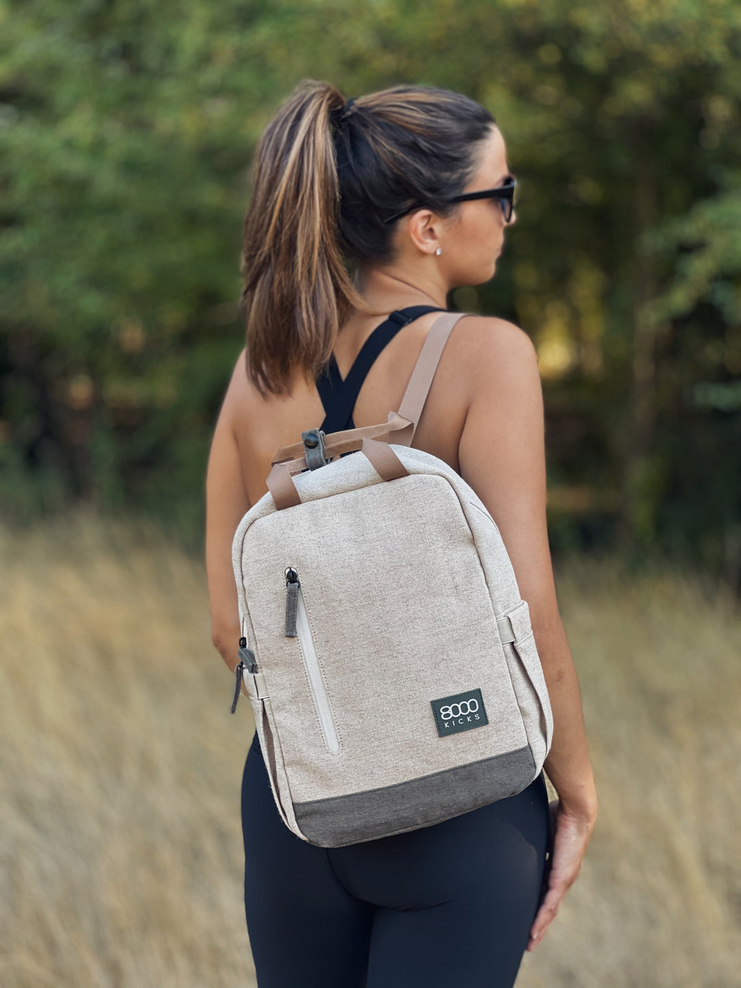 Small Hemp backpack ベージュ&グリーン – 8000kicks Japan